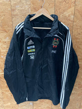 Vintage Adidas black white City Gross football squad windbreaker jacket size XL